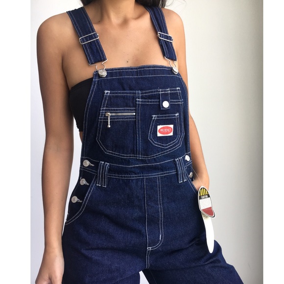 revolt denim overalls